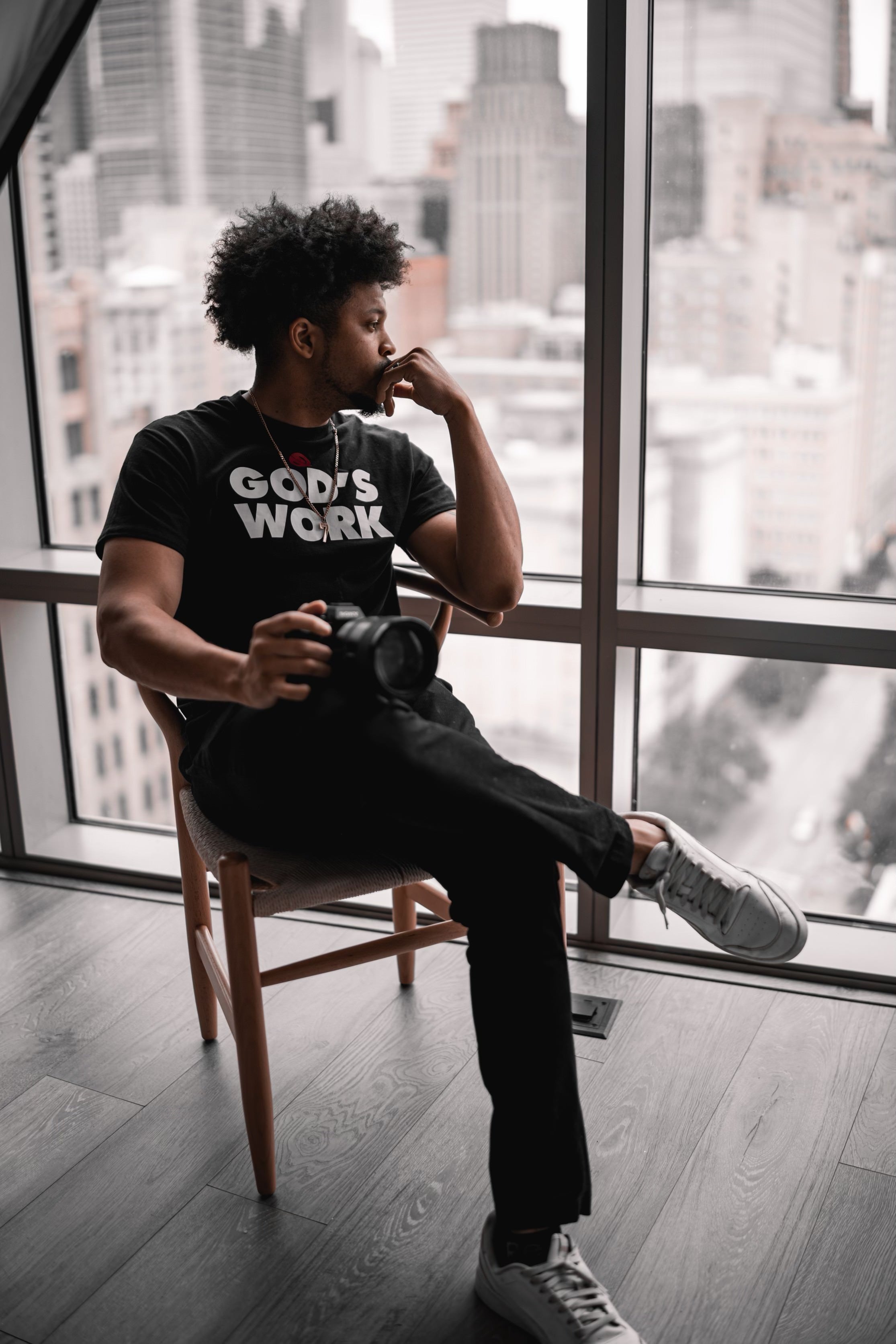 God's Work Black Tee