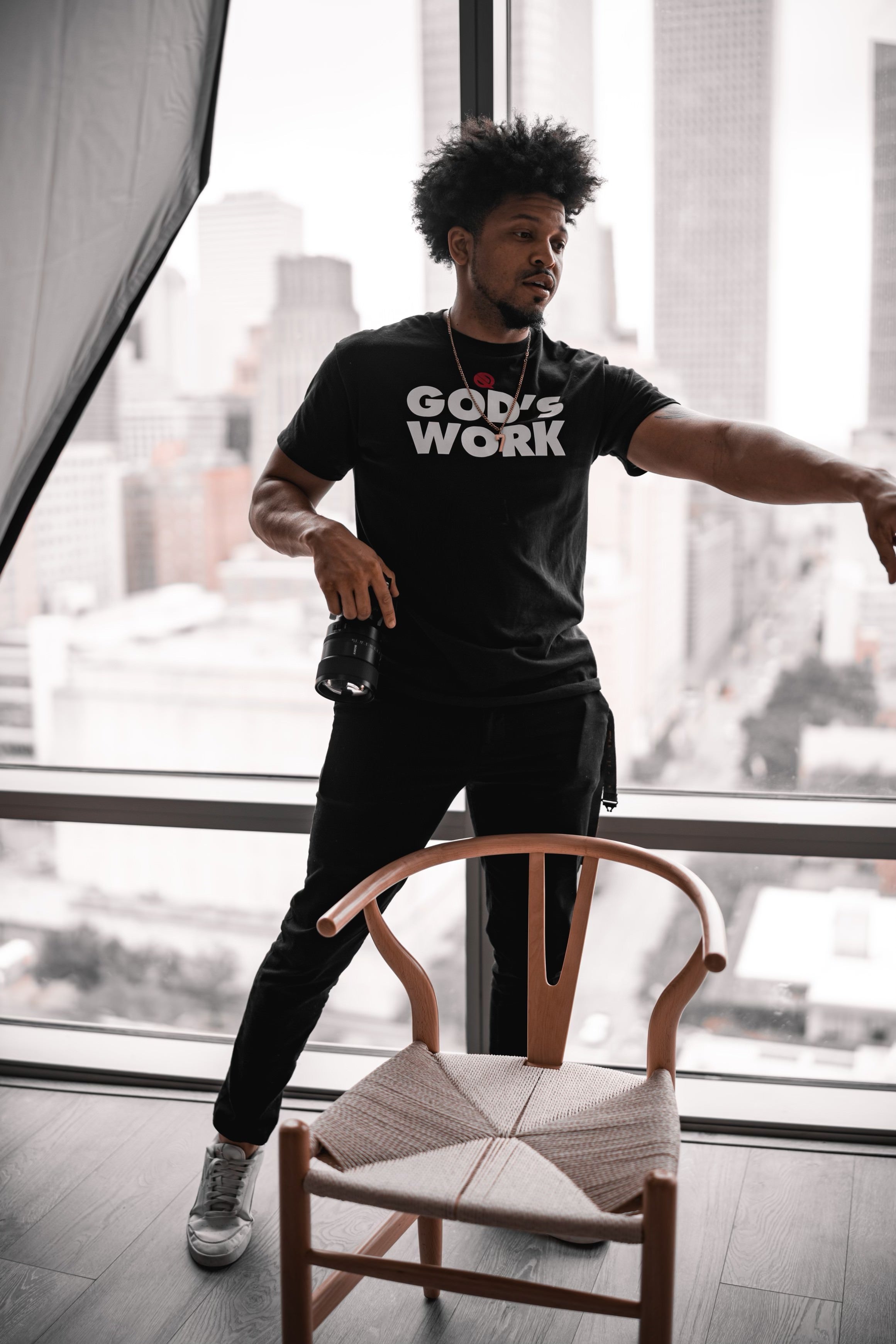 God's Work Black Tee